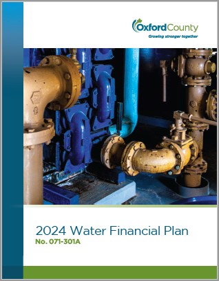 2024 water financial plan cover image - water pump