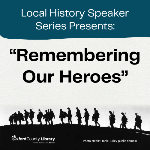 Local History Speaker Series honours Oxford County’s wartime heroes