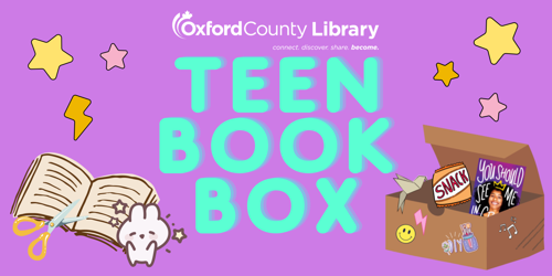 The image shows the Oxford County Library logo and branding featuring a 