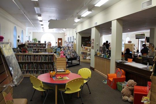 Tavistock inside of library