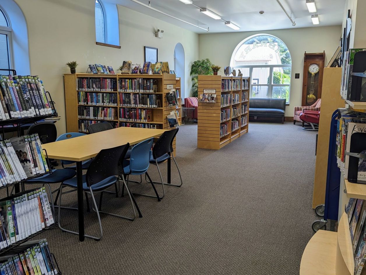 Tavistock inside of library