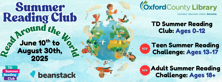 Summer Reading Club Read Around the World June 10th to August 30th 2025